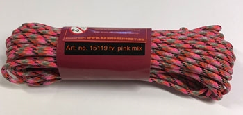  Faldskærms line 4mmx16m pink mix
